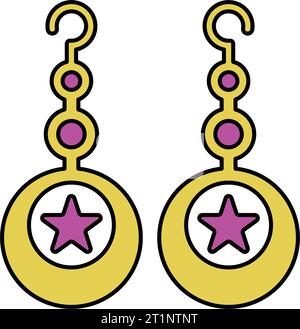 Ear, fashion, jewellery icon. is use in designing and developing websites, commercial, print media, web or any type of design project. Stock Vector