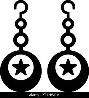 Ear, fashion, jewellery icon. is use in designing and developing websites, commercial, print media, web or any type of design project. Stock Vector
