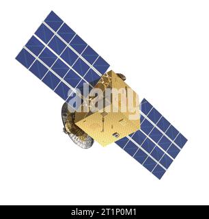 Solar panel isolated on white background. 3d render Stock Photo - Alamy