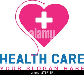 medical health logo design templates Stock Vector