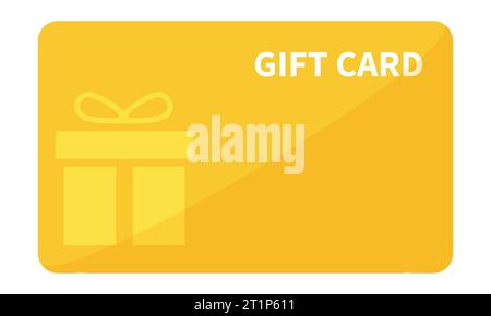 Gift card. Vector illustration isolated on white background Stock Vector