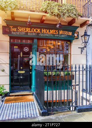 London, England, UK - March 16, 2023: Sherlock Holmes Museum on Baker Street. Stock Photo