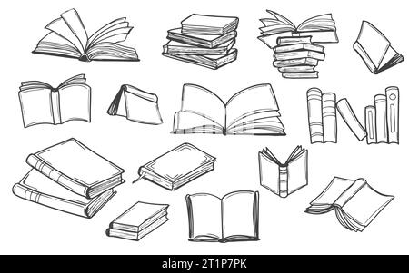 https://l450v.alamy.com/450v/2t1p7pk/hand-drawn-books-doodle-set-black-color-sketch-line-art-style-vector-illustration-isolated-on-white-background-2t1p7pk.jpg