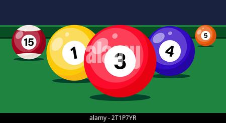 pool billiards sport championship announcement poster Royalty Free image  vector