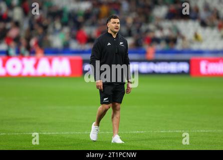 New Zealand's David Havili evades a tackle from Namibia's Tiaan Swanepoel  during the Rugby World Cup 2023, Pool A match at the Stade de Toulouse,  France. Picture date: Friday September 15, 2023