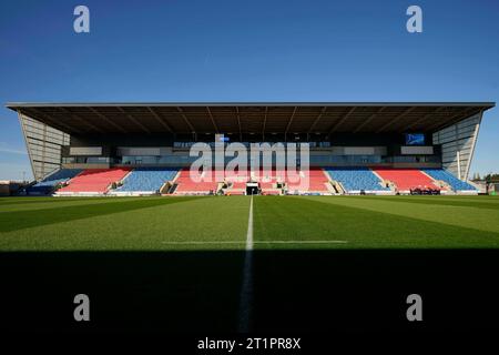 Eccles, UK. 15th Oct, 2023. General view of the AJ Bell Stadium before the Gallagher Premiership match Sale Sharks vs Northampton Saints at AJ Bell Stadium, Eccles, United Kingdom, 15th October 2023 (Photo by Steve Flynn/News Images) in Eccles, United Kingdom on 10/15/2023. (Photo by Steve Flynn/News Images/Sipa USA) Credit: Sipa USA/Alamy Live News Stock Photo