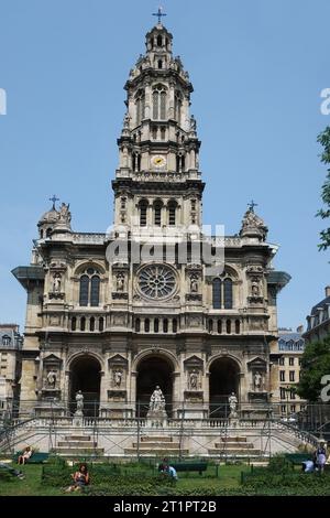 Eglise de la Sainte Trinité, Church of the Holy Trinity a Roman Catholic Church in Paris, France Stock Photo