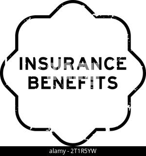 Grunge black tax benefits word rubber seal stamp on white background ...