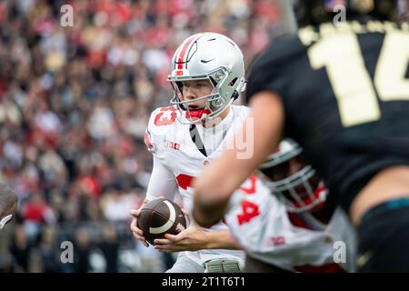 West Lafayette, Indiana, USA. 14th October, 2023. Devin Brown (33). Ohio State University football defeats Purdue University 41-7 at Ross-Ade Stadium. (Kindell Buchanan/Alamy Live News) Stock Photo