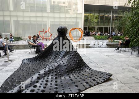 The Abby Aldrich Rockefeller Sculpture Garden is a popular destination at the Museum of Modern Art in New York City, 2023, USA Stock Photo