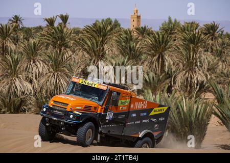 501 MACIK Martin (cze), TOMASEK Frantisek (cze), SVANDA David (cue), MM Technology, Iverco Powerstar, FIA W2RC, action during the Stage 2 of the Rallye du Maroc 2023, on October 15, 2023 around Zagora, Morocco Stock Photo