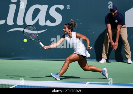 Monastir, Monastir, Tunisia. 15th Oct, 2023. Natalija Stevanovic (SRB) in action during the JASMIN OPEN MONASTIR - Monastir - Womens Tennis, WTA250 (Credit Image: © Mathias Schulz/ZUMA Press Wire) EDITORIAL USAGE ONLY! Not for Commercial USAGE! Credit: ZUMA Press, Inc./Alamy Live News Stock Photo