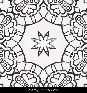 vector geometric pattern coloring page design Stock Vector Image & Art ...
