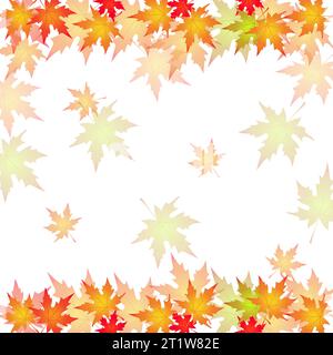 Autumn leaves oak maple background back to school Stock Vector Image ...