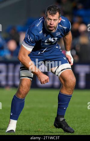 Eccles, UK. 15th Oct, 2023. Josh Beaumont #20 of Sale Sharks during the Gallagher Premiership match Sale Sharks vs Northampton Saints at AJ Bell Stadium, Eccles, United Kingdom, 15th October 2023 (Photo by Steve Flynn/News Images) in Eccles, United Kingdom on 10/15/2023. (Photo by Steve Flynn/News Images/Sipa USA) Credit: Sipa USA/Alamy Live News Stock Photo