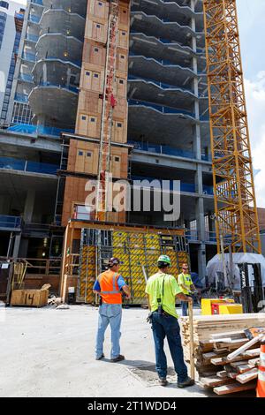 New construction in Chicago, Illinois, USA Stock Photo