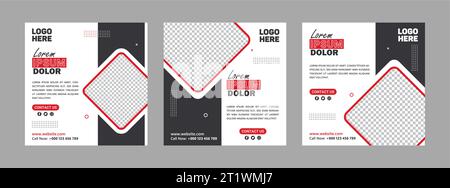 social media posts template, poster, ads, digital marketing posts, vector social media posts, banner, flyer, Stock Vector