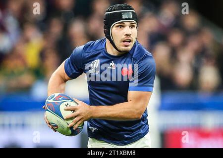 Saint-Denis, France, France. 15th Oct, 2023. Antoine DUPONT of France during the World Cup 2023, quarter-final match between France and South Africa at Stade de France on October 15, 2023 in Saint-Denis near Paris, France. (Credit Image: © Matthieu Mirville/ZUMA Press Wire) EDITORIAL USAGE ONLY! Not for Commercial USAGE! Credit: ZUMA Press, Inc./Alamy Live News Stock Photo