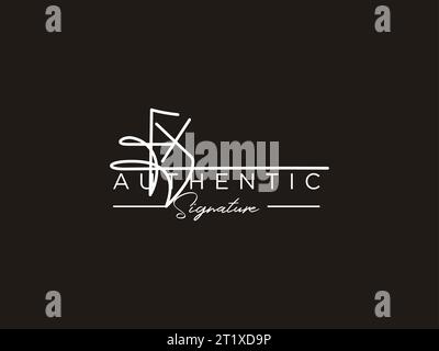 FX Signature Logo Template Vector. Stock Vector