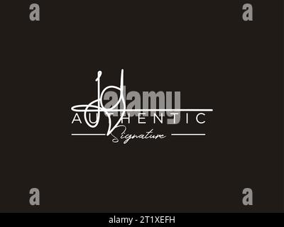 JD Signature Logo Template Vector. Stock Vector