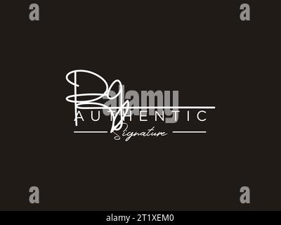 PG Signature Logo Template Vector. Stock Vector