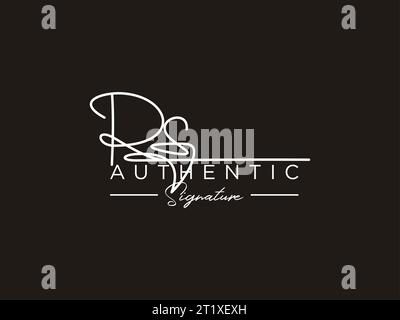 RS Signature Logo Template Vector Stock Vector Image & Art - Alamy