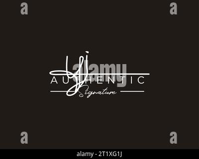 YI Signature Logo - Handwritten Vector Logo Template for YI Alphabet ...