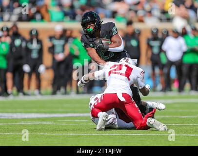 Denton, USA. 14th Oct, 2023. October 14, 2023:.the NCAA Football game ...