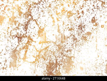 Abstract golden grunge stone wall texture background. Vector illustration Stock Vector