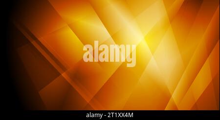 Dark orange glossy tech low poly abstract vector background Stock Vector