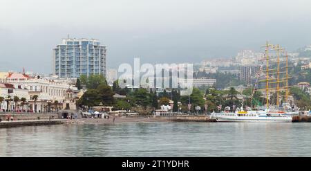 Yalta, Crimea. Seaside view. South coast of the Crimean Peninsula Stock Photo