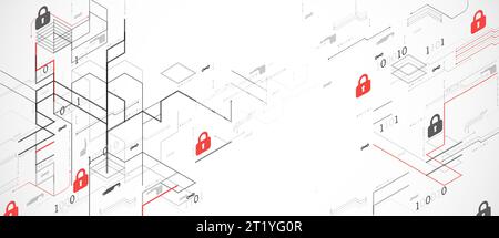 Protection mechanism, system privacy. Vector illustration Stock Vector