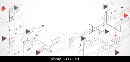 Network Concept. Isometric theme for your business. Vector illustration Stock Vector