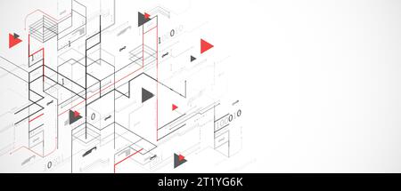 Network Concept. Isometric theme for your business. Vector illustration Stock Vector