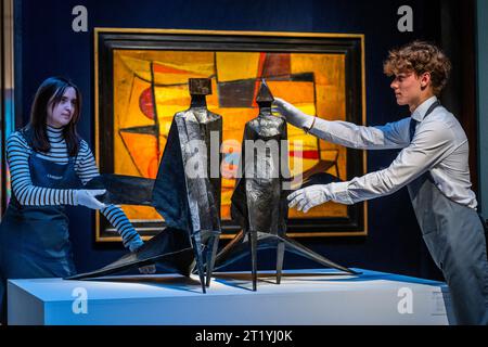 London, UK. 16th Oct, 2023. Preview of the Modern British and Irish Evening Sale, which will be held on the 18th of October. at Christies, London. Credit: Guy Bell/Alamy Live News Stock Photo