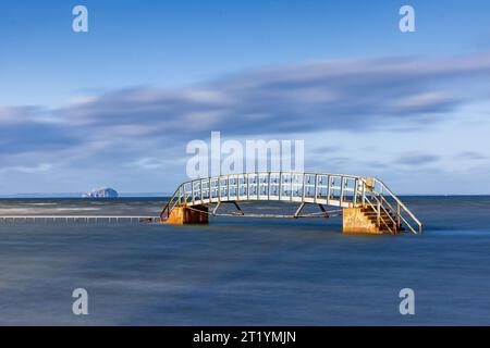 Dunbar, United Kingdom. 13 October, 2023 Pictured: Belhaven Bridge, known as the ‘Bridge to Nowhere’, is a bridge across the Biel Water. Credit: Rich Stock Photo