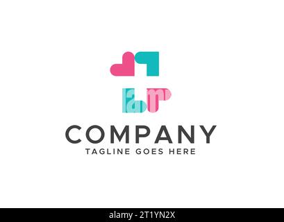 Introducing the 'Love Medical Health Care Plus' Logo Design, a seamless and versatile emblem that can complement any company's branding. This logo, Stock Vector