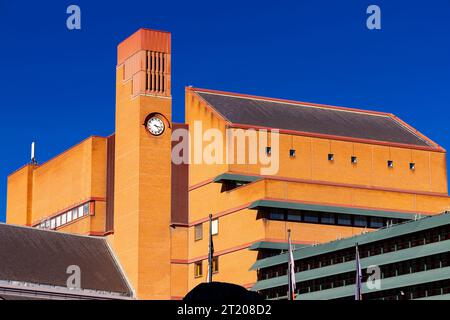 Exterior of the British Library on Euston Road, London, England Stock Photo