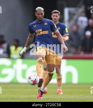 Joelinton of Newcastle United. - Brentford v Newcastle United, Premier League, Brentford Community Stadium, London, UK - 8th April 2023 Editorial Use Only - DataCo restrictions apply Stock Photo