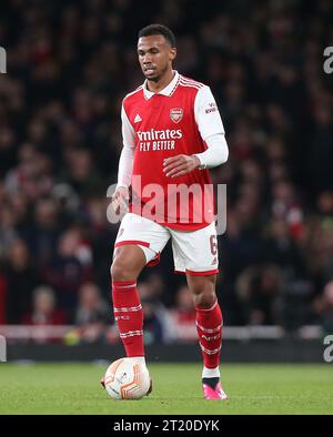 Gabriel of Arsenal. - Arsenal v Sporting Lisbon, UEFA Europa League, Round Of 16, 2nd Leg, Emirates Stadium, London, UK - 16th March 2023. Editorial Use Only - DataCo restrictions apply Stock Photo