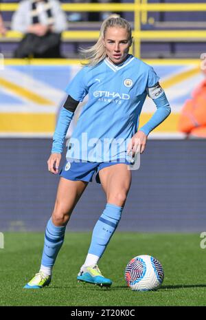 Joie Stadium, Sportcity, Manchester, England. 15th October 2023. Alex Greenwood #5 of Manchester City Women on the ball, during Manchester City Women Football Club V Bristol City Women's Football Club at Joie Stadium, in the Barclays Women's Super League/Women’s Super League. (Credit Image: ©Cody Froggatt/Alamy Live News) Stock Photo