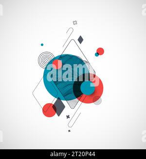 Modern science or technology abstract background. Wireframe spot surface illustration. Vector. Stock Vector