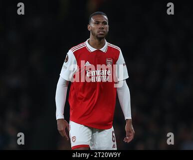 Gabriel of Arsenal. - Arsenal v Zurich, UEFA Europa League, Group Stage, Emirates Stadium, London, UK - 3rd November 2022 Editorial Use Only - DataCo restrictions apply Stock Photo