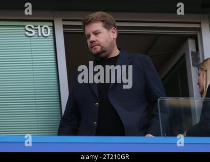 James Corden.  - Chelsea v Wolverhampton Wanderers, Premier League, Stamford Bridge, London, UK - 8th October 2022 Editorial Use Only - DataCo restrictions apply Stock Photo