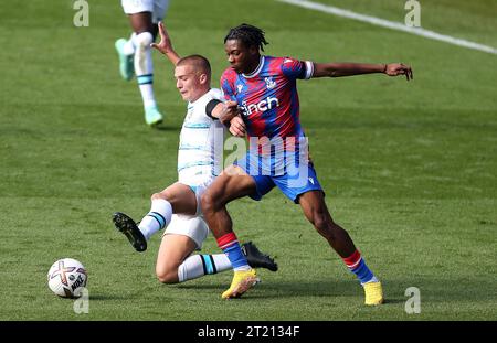 Tayo Adaramola of Crystal Palace U21. - Crystal Palace U21 v Chelsea U21, Premier League 2, Selhurst Park Stadium, London. - 17th September 2022. Editorial Use Only - DataCo Restrictions Apply. Stock Photo