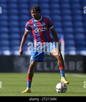 Tayo Adaramola of Crystal Palace U21. - Crystal Palace U21 v Chelsea U21, Premier League 2, Selhurst Park Stadium, London. - 17th September 2022. Editorial Use Only - DataCo Restrictions Apply. Stock Photo