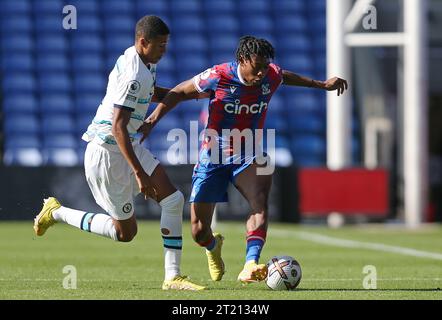 Tayo Adaramola of Crystal Palace U21. - Crystal Palace U21 v Chelsea U21, Premier League 2, Selhurst Park Stadium, London. - 17th September 2022. Editorial Use Only - DataCo Restrictions Apply. Stock Photo