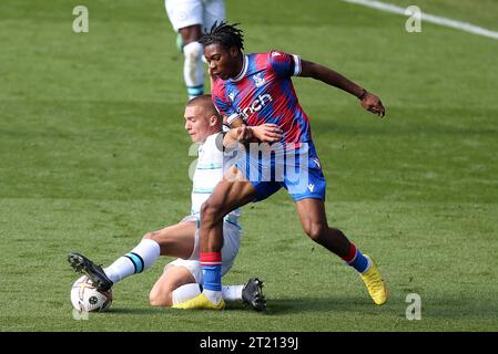 Tayo Adaramola of Crystal Palace U21. - Crystal Palace U21 v Chelsea U21, Premier League 2, Selhurst Park Stadium, London. - 17th September 2022. Editorial Use Only - DataCo Restrictions Apply. Stock Photo