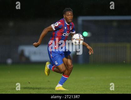 Tayo Adaramola of Crystal Palace U21. - Crystal Palace U21 v Hertha Berlin U21, Premier League International Cup, Champion Hill Stadium, London. - 6th September 2022. Editorial Use Only - DataCo Restrictions Apply. Stock Photo