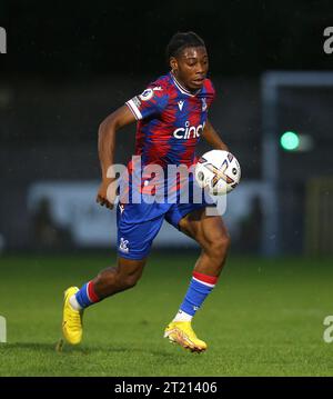 Tayo Adaramola of Crystal Palace U21. - Crystal Palace U21 v Hertha Berlin U21, Premier League International Cup, Champion Hill Stadium, London. - 6th September 2022. Editorial Use Only - DataCo Restrictions Apply. Stock Photo